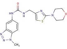 N-(1-methyl-1H-1,2,3-benzotriazol-5-yl)-N'-[(2-morpholin-4-yl-1,3-thiazol-4-yl)methyl]urea