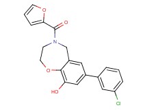 7-(3-chlorophenyl)-4-(2-furoyl)-2,3,4,5-tetrahydro-1,4-benzoxazepin-9-ol