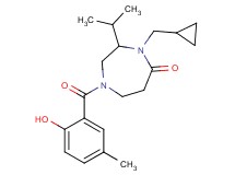 4-(cyclopropylmethyl)-1-(2-hydroxy-5-methylbenzoyl)-3-isopropyl-1,4-diazepan-5-one