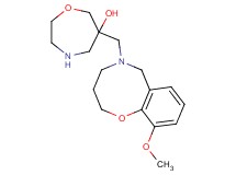 6-[(10-methoxy-3,4-dihydro-2H-1,5-benzoxazocin-5(6H)-yl)methyl]-1,4-oxazepan-6-ol dihydrochloride