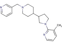 3-methyl-2-{3-[1-(3-pyridinylmethyl)-4-piperidinyl]-1-pyrrolidinyl}pyridine