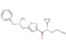 5-{[benzyl(methyl)amino]methyl}-N-cyclopropyl-N-propylisoxazole-3-carboxamide