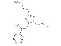2-[3-[2-(methylthio)ethyl]-5-(2-phenylpropyl)-1H-1,2,4-triazol-1-yl]ethanol