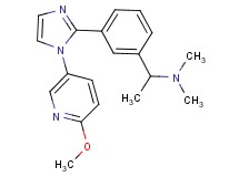 (1-{3-[1-(6-methoxypyridin-3-yl)-1H-imidazol-2-yl]phenyl}ethyl)dimethylamine