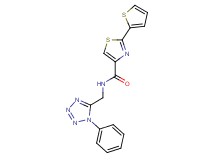 N-[(1-phenyl-1H-tetrazol-5-yl)methyl]-2-(2-thienyl)-1,3-thiazole-4-carboxamide