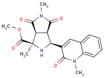 methyl (1R*,3S*,3aR*,6aS*)-1,5-dimethyl-3-(1-methyl-2-oxo-1,2-dihydroquinolin-3-yl)-4,6-dioxooctahydropyrrolo[3,4-c]pyrrole-1-carboxylate