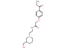N-{2-[3-(hydroxymethyl)piperidin-1-yl]ethyl}-2-(4-propionylphenoxy)acetamide