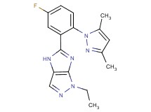 5-[2-(3,5-dimethyl-1H-pyrazol-1-yl)-5-fluorophenyl]-1-ethyl-1,4-dihydroimidazo[4,5-c]pyrazole