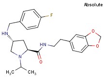 (4R)-N-[2-(1,3-benzodioxol-5-yl)ethyl]-4-[(4-fluorobenzyl)amino]-1-isopropyl-L-prolinamide