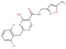 2-(2,6-dichlorobenzyl)-4-hydroxy-N-[(5-methylisoxazol-3-yl)methyl]pyrimidine-5-carboxamide