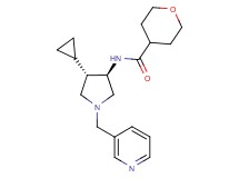 N-[rel-(3R,4S)-4-cyclopropyl-1-(3-pyridinylmethyl)-3-pyrrolidinyl]tetrahydro-2H-pyran-4-carboxamide dihydrochloride
