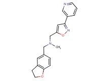 (2,3-dihydro-1-benzofuran-5-ylmethyl)methyl[(3-pyridin-3-ylisoxazol-5-yl)methyl]amine