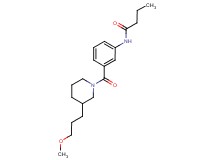 N-(3-{[3-(3-methoxypropyl)piperidin-1-yl]carbonyl}phenyl)butanamide