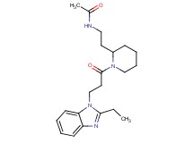 N-(2-{1-[3-(2-ethyl-1H-benzimidazol-1-yl)propanoyl]-2-piperidinyl}ethyl)acetamide