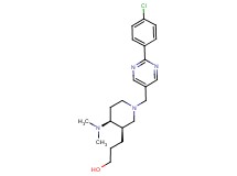 3-[(3R*,4S*)-1-{[2-(4-chlorophenyl)pyrimidin-5-yl]methyl}-4-(dimethylamino)piperidin-3-yl]propan-1-ol