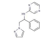 N-[1-phenyl-2-(1H-pyrazol-1-yl)ethyl]-2-pyrazinamine