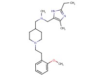 1-(2-ethyl-4-methyl-1H-imidazol-5-yl)-N-({1-[2-(2-methoxyphenyl)ethyl]-4-piperidinyl}methyl)-N-methylmethanamine