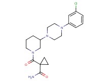 1-({3-[4-(3-chlorophenyl)-1-piperazinyl]-1-piperidinyl}carbonyl)cyclopropanecarboxamide
