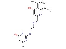 2-[(2-{[(4-hydroxy-5,8-dimethylquinolin-2-yl)methyl]amino}ethyl)amino]-6-methylpyrimidin-4(3H)-one