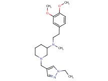 N-[2-(3,4-dimethoxyphenyl)ethyl]-1-[(1-ethyl-1H-pyrazol-4-yl)methyl]-N-methyl-3-piperidinamine