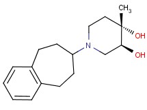 (3S*,4S*)-4-methyl-1-(6,7,8,9-tetrahydro-5H-benzocyclohepten-7-yl)piperidine-3,4-diol
