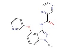 N-[1-methyl-4-(pyridin-3-yloxy)-1H-indazol-3-yl]pyrazine-2-carboxamide