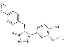 5-(4-hydroxy-3-methoxyphenyl)-4-(4-methoxybenzyl)-2,4-dihydro-3H-1,2,4-triazol-3-one