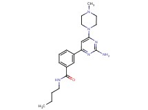 3-[2-amino-6-(4-methylpiperazin-1-yl)pyrimidin-4-yl]-N-butylbenzamide