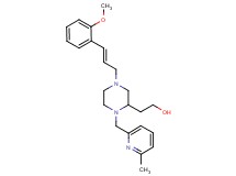2-{4-[(2E)-3-(2-methoxyphenyl)-2-propen-1-yl]-1-[(6-methyl-2-pyridinyl)methyl]-2-piperazinyl}ethanol