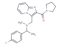 1-(4-fluorophenyl)-N-methyl-N-{[2-(pyrrolidin-1-ylcarbonyl)imidazo[1,2-a]pyridin-3-yl]methyl}ethanamine