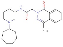 N-(1-cycloheptyl-3-piperidinyl)-2-(4-methyl-1-oxo-2(1H)-phthalazinyl)acetamide
