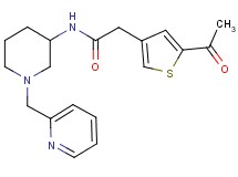 2-(5-acetyl-3-thienyl)-N-[1-(2-pyridinylmethyl)-3-piperidinyl]acetamide