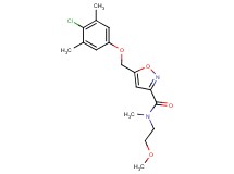 5-[(4-chloro-3,5-dimethylphenoxy)methyl]-N-(2-methoxyethyl)-N-methyl-3-isoxazolecarboxamide