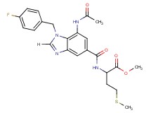 methyl N-{[7-(acetylamino)-1-(4-fluorobenzyl)-1H-benzimidazol-5-yl]carbonyl}methioninate