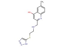 6-methyl-2-({[2-(1H-1,2,3-triazol-5-ylthio)ethyl]amino}methyl)quinolin-4-ol