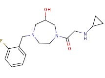 1-(N-cyclopropylglycyl)-4-(2-fluorobenzyl)-1,4-diazepan-6-ol dihydrochloride
