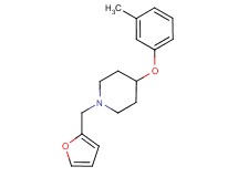 1-(2-furylmethyl)-4-(3-methylphenoxy)piperidine