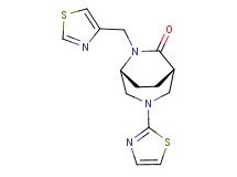 (1S*,5R*)-3-(1,3-thiazol-2-yl)-6-(1,3-thiazol-4-ylmethyl)-3,6-diazabicyclo[3.2.2]nonan-7-one