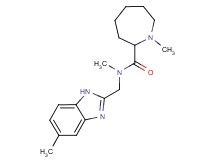 N,1-dimethyl-N-[(5-methyl-1H-benzimidazol-2-yl)methyl]-2-azepanecarboxamide