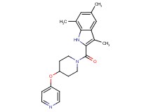 3,5,7-trimethyl-2-{[4-(4-pyridinyloxy)-1-piperidinyl]carbonyl}-1H-indole