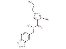 N-(2,1,3-benzothiadiazol-5-ylmethyl)-N,3-dimethyl-1-propyl-1H-pyrazole-4-carboxamide