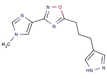 3-(1-methyl-1H-imidazol-4-yl)-5-[3-(1H-pyrazol-4-yl)propyl]-1,2,4-oxadiazole
