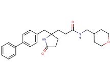 3-[2-(4-biphenylylmethyl)-5-oxo-2-pyrrolidinyl]-N-(tetrahydro-2H-pyran-4-ylmethyl)propanamide