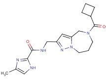 N-{[5-(cyclobutylcarbonyl)-5,6,7,8-tetrahydro-4H-pyrazolo[1,5-a][1,4]diazepin-2-yl]methyl}-4-methyl-1H-imidazole-2-carboxamide