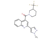2-(1-methyl-1H-pyrazol-4-yl)-4-{[3-(trifluoromethyl)piperidin-1-yl]carbonyl}quinoline