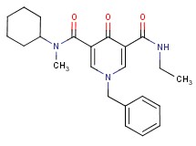1-benzyl-N-cyclohexyl-N'-ethyl-N-methyl-4-oxo-1,4-dihydro-3,5-pyridinedicarboxamide