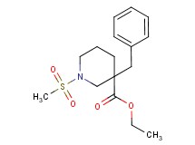 ethyl 3-benzyl-1-(methylsulfonyl)-3-piperidinecarboxylate