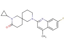 2-cyclopropyl-8-(7-fluoro-4-methyl-2-quinolinyl)-2,8-diazaspiro[5.5]undecan-3-one