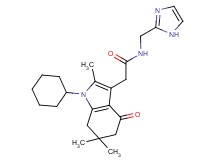 2-(1-cyclohexyl-2,6,6-trimethyl-4-oxo-4,5,6,7-tetrahydro-1H-indol-3-yl)-N-(1H-imidazol-2-ylmethyl)acetamide