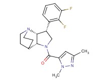 (3R*,3aR*,7aR*)-3-(2,3-difluorophenyl)-1-[(1,3-dimethyl-1H-pyrazol-5-yl)carbonyl]octahydro-4,7-ethanopyrrolo[3,2-b]pyridine